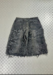 Vintage Baggy Jorts Distressed y2k handmade jnco style 2000s