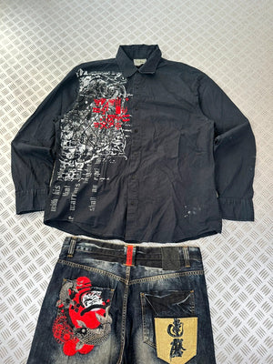 Vintage Roar Tribal y2k Hip hop shirt 2000s style