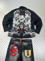 Vintage Roar Tribal y2k Hip hop shirt 2000s style