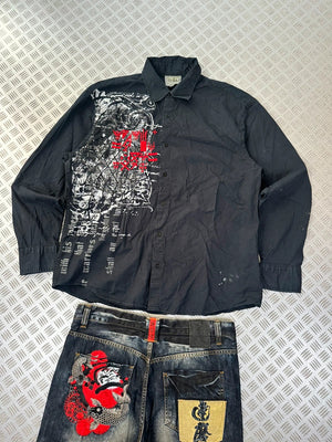 Vintage Roar Tribal y2k Hip hop shirt 2000s style