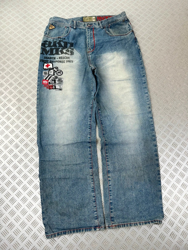 Vintage Hip hop akademiks y2k Baggy jeans 2000/