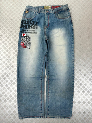 Vintage Hip hop akademiks y2k Baggy jeans 2000/