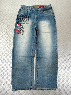 Vintage Hip hop akademiks y2k Baggy jeans 2000/