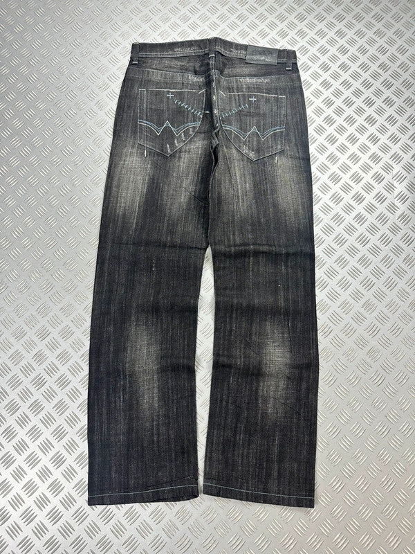 Vintage Hip Hop Big Train y2k Japanese Baggy Jeans 2000s
