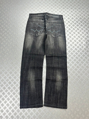 Vintage Hip Hop Big Train y2k Japanese Baggy Jeans 2000s