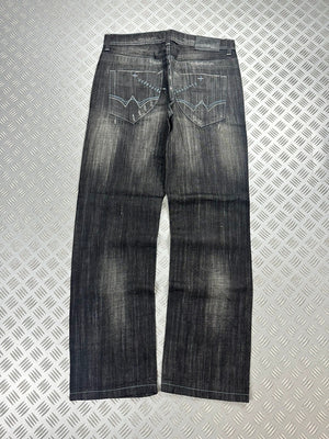 Vintage Hip Hop Big Train y2k Japanese Baggy Jeans 2000s
