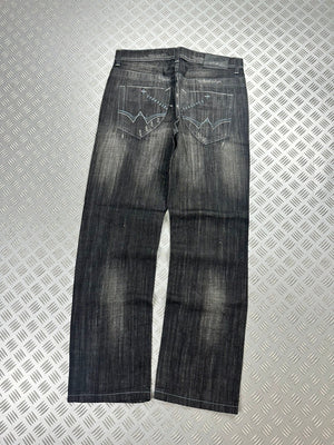 Vintage Hip Hop Big Train y2k Japanese Baggy Jeans 2000s