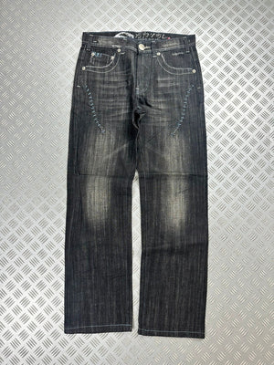 Vintage Hip Hop Big Train y2k Japanese Baggy Jeans 2000s