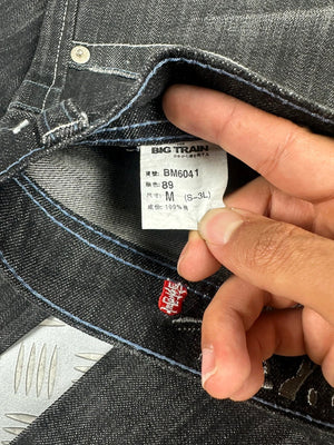 Vintage Hip Hop Big Train y2k Japanese Baggy Jeans 2000s
