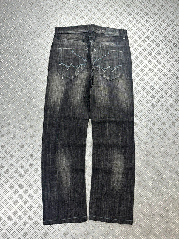 Vintage Hip Hop Big Train y2k Japanese Baggy Jeans 2000s