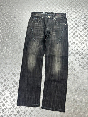 Vintage Hip Hop Big Train y2k Japanese Baggy Jeans 2000s