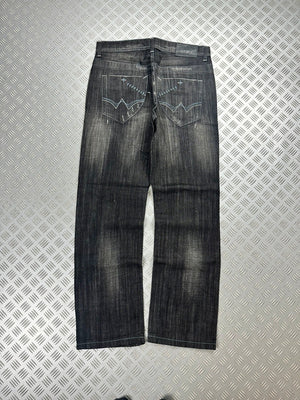 Vintage Hip Hop Big Train y2k Japanese Baggy Jeans 2000s