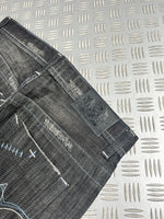 Vintage Hip Hop Big Train y2k Japanese Baggy Jeans 2000s