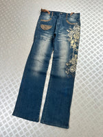 Vintage y2k Japanese boot cut Flared jeans 2000s