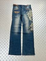 Vintage y2k Japanese boot cut Flared jeans 2000s