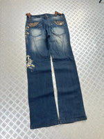 Vintage y2k Japanese boot cut Flared jeans 2000s