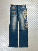 Vintage y2k Japanese boot cut Flared jeans 2000s