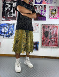 Vintage Hip Hop y2k Baggy Distressed Jorts 2000s short