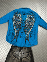 Vintage y2k Hip hop affliction shirt 2000s