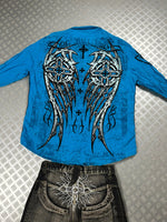 Vintage y2k Hip hop affliction shirt 2000s