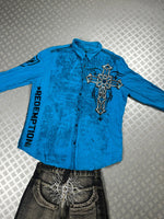 Vintage y2k Hip hop affliction shirt 2000s
