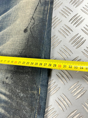 Vintage y2k Hip hop Flared Japanese jeans 2000s