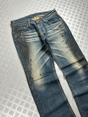 Vintage y2k Hip hop Flared Japanese jeans 2000s