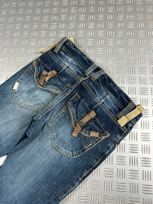 Vintage PPFM y2k Curve Japanese Jeans 2000s