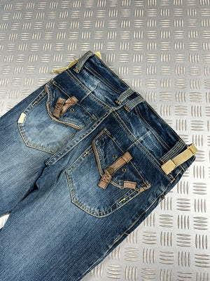 Vintage PPFM y2k Curve Japanese Jeans 2000s