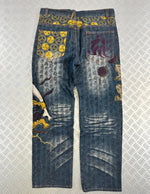 Vintage Karakuri Tamashi y2k Hip Hop Japanese Baggy Jeans 2000s