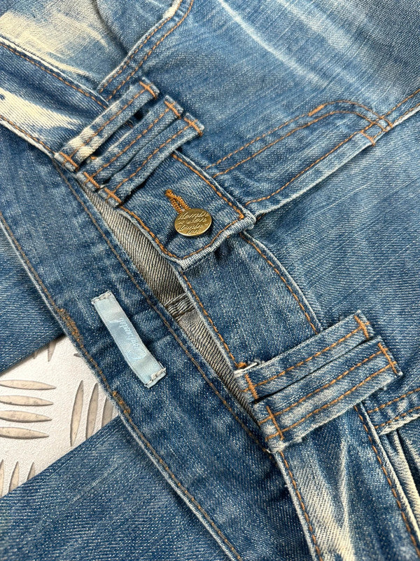 Vintage Y2k Boot cut jeans 00s coquette