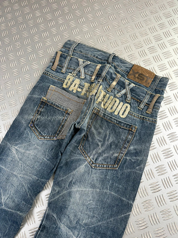 Vintage Ba-tsu studio jeans y2k Japanese Flared 00s