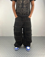 Vintage Patchwork Hip hop y2k Baggy Jeans 00s