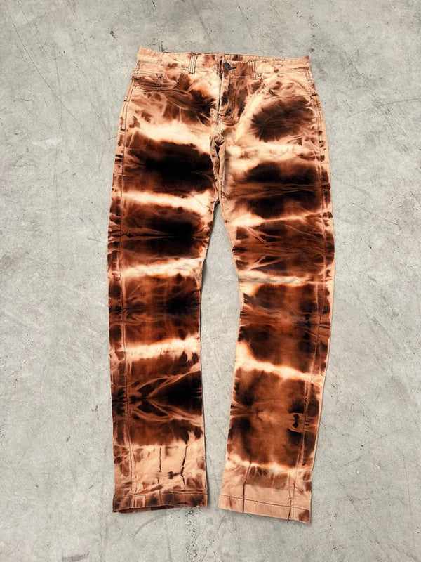 Vintage Y2k Bleached Hip hop jeans 00s