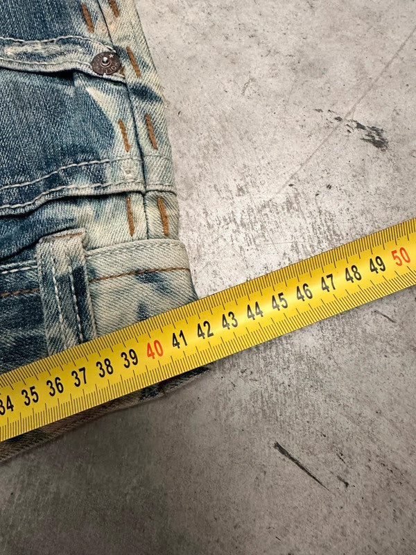 Vintage Hip hop Bleached y2k Baggy jeans 00s