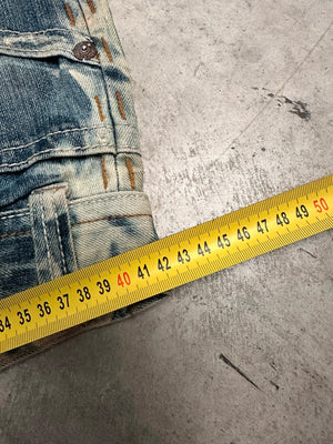 Vintage Hip hop Bleached y2k Baggy jeans 00s