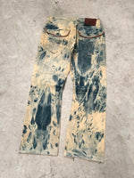 Vintage Hip hop Bleached y2k Baggy jeans 00s