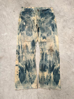 Vintage Hip hop Bleached y2k Baggy jeans 00s