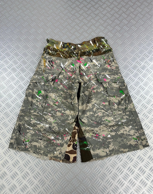 Vintage Y2k Hip Hop Military Multipocket Jorts 00s jnco style