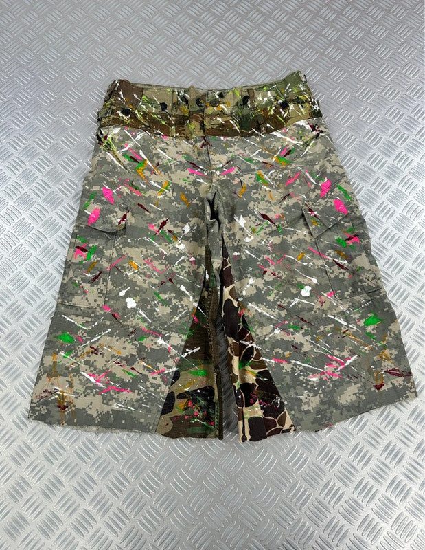 Vintage Y2k Hip Hop Military Multipocket Jorts 00s jnco style