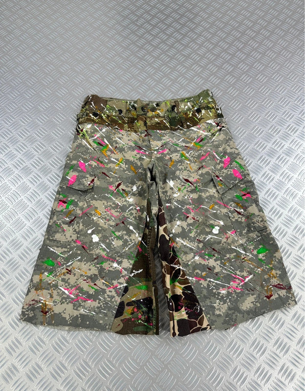Vintage Y2k Hip Hop Military Multipocket Jorts 00s jnco style