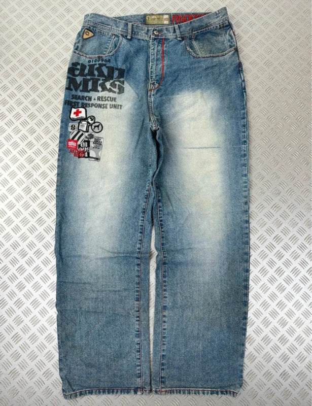 Vintage Akademiks Hip hop y2k Baggy jeans 00s
