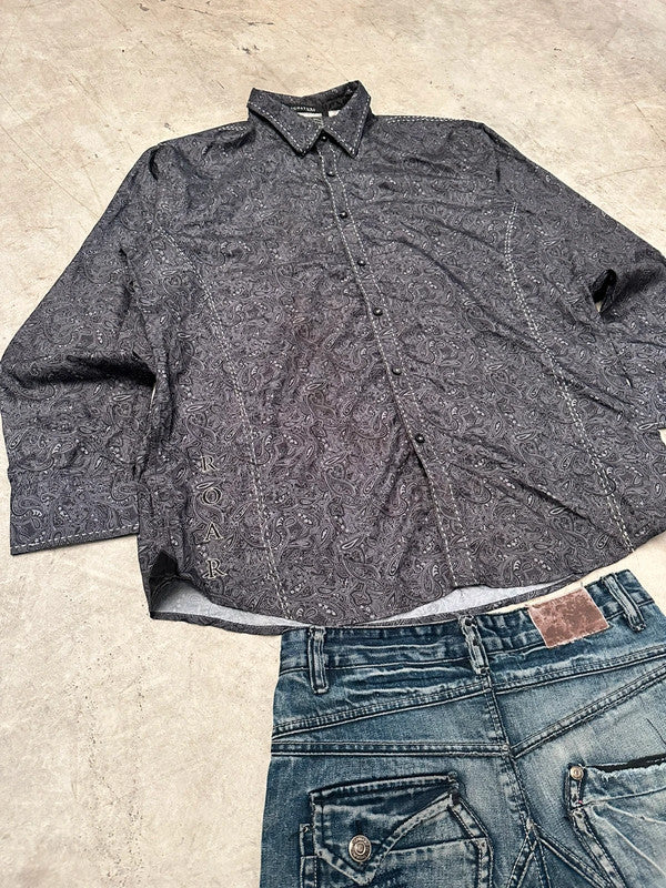 Vintage Roar y2k Hip hop tribal shirt 00s