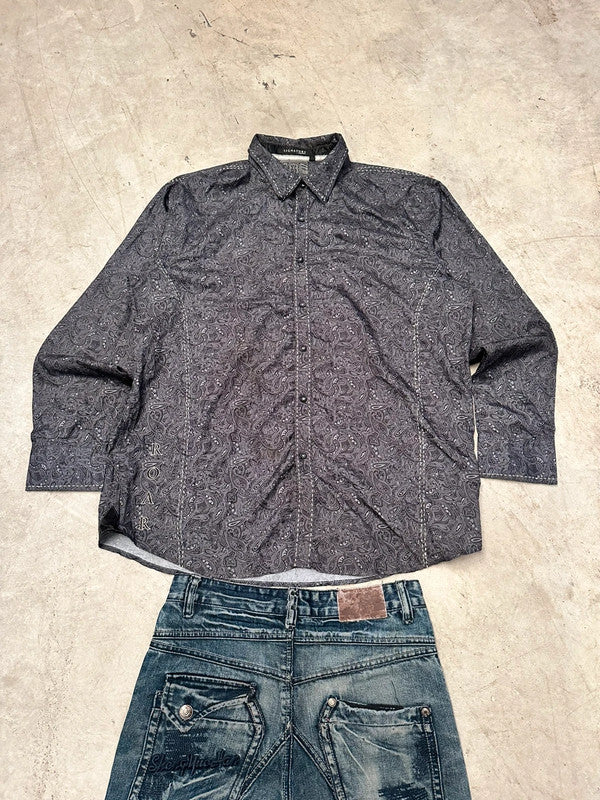 Vintage Roar y2k Hip hop tribal shirt 00s