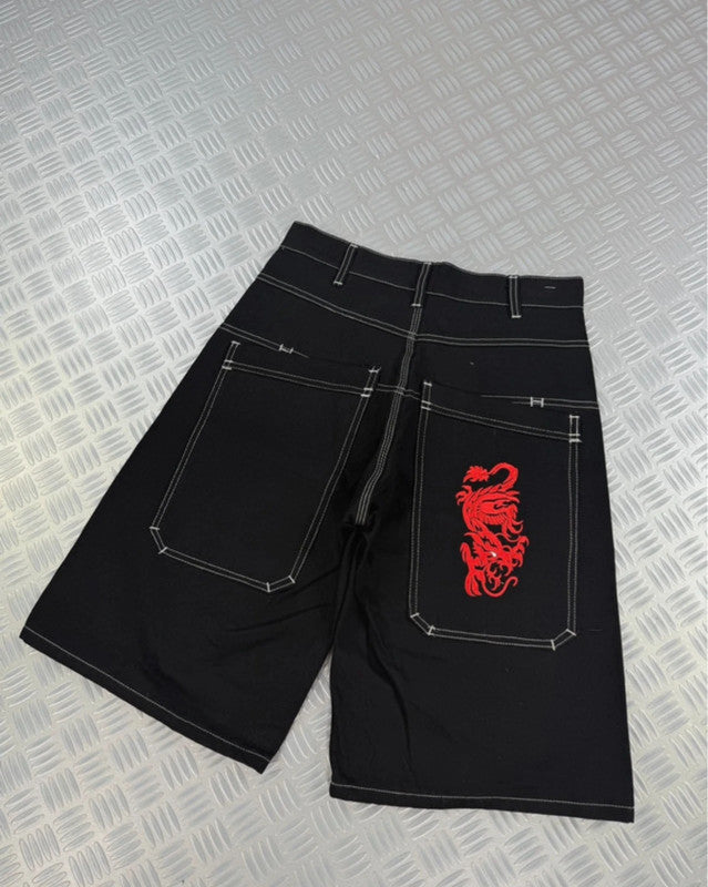 Vintage Dragon y2k Jorts 00s jnco style