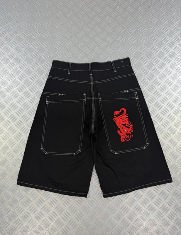 Vintage Dragon y2k Jorts 00s jnco style