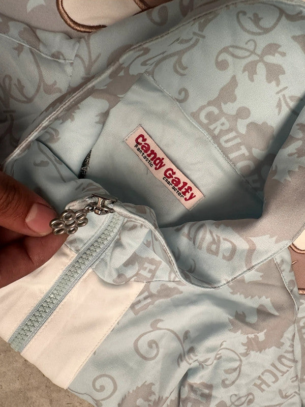 Vintage Candy Galfy Big Picture Sukajan souvenir full zip Up Jacket 00s