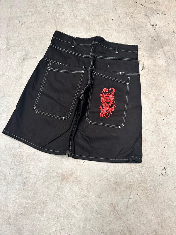 Vintage y2k tribal Hip hop Jorts 00s jnco style
