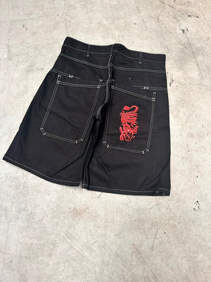 Vintage y2k tribal Hip hop Jorts 00s jnco style