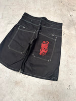 Vintage y2k tribal Hip hop Jorts 00s jnco style